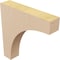 Ekena Millwork 2"W x 10"D x 10"H Thin Huntington Rough Cedar Woodgrain TimberThane Corbel, Primed Tan CORUR02X10X10HUNRCPR - alternate 3